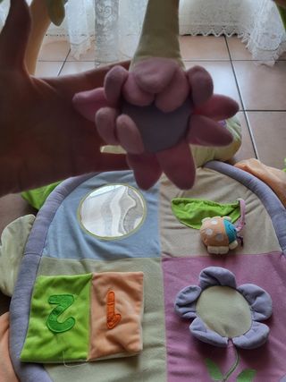 Palestrina per neonati morbida in tessuto peluche