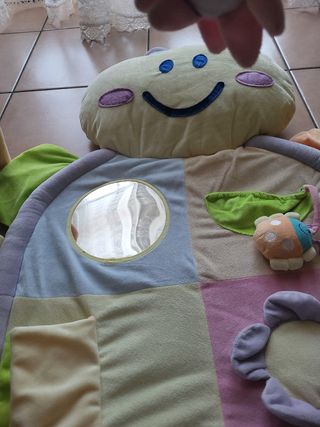 Palestrina per neonati morbida in tessuto peluche