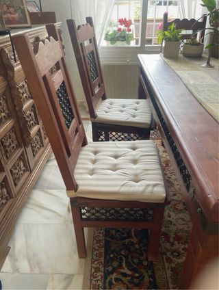 Mesa comedor madera maciza 6 sillas