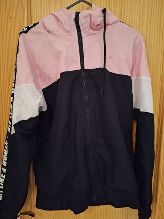 Chaqueta deportiva mujer XS - Negra y Rosa