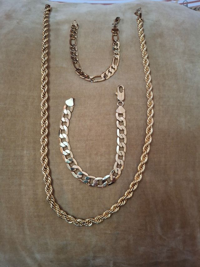 Conjuntos cadenas y pulsera Acero inoxidable...