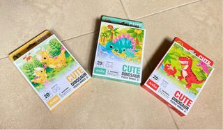 3 Puzzles de dinosaurios 20 piezas