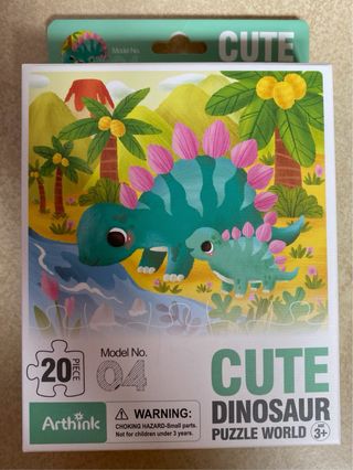 3 Puzzles de dinosaurios 20 piezas