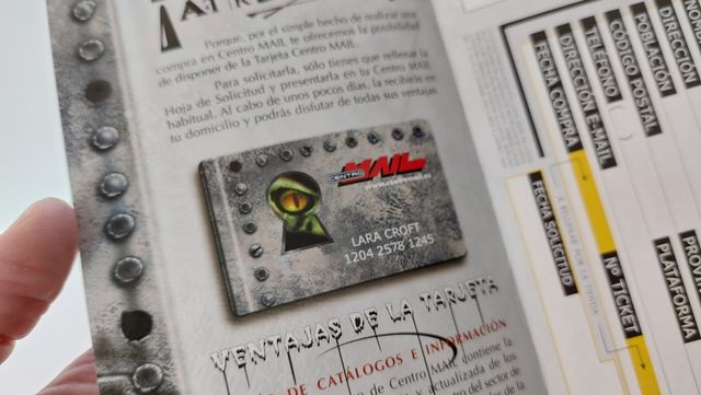 Rarísimo Folleto Centro Mail: Tarjeta Socio