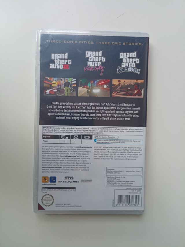 Trilogia GTA - Nintendo Switch LACREADO