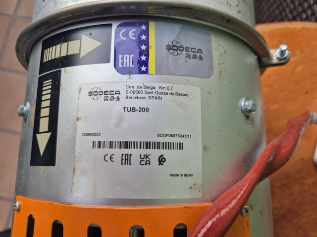 Extractor Tubular SODECA TUB-200