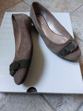Ballerine Geox marrone-verde
