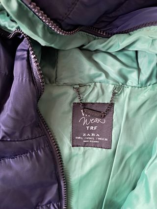 Chaqueta Zara TRF L - Azul/Verde