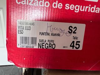 Zapato seguridad Panter Vita Eco S2 - 45