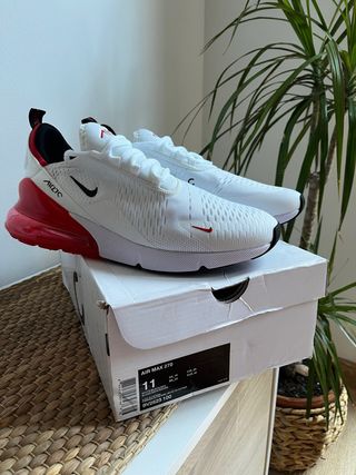 Nike Air Max 270 - rojas y blancas Talla 45 de segunda mano por 90 EUR en  Getafe en WALLAPOP