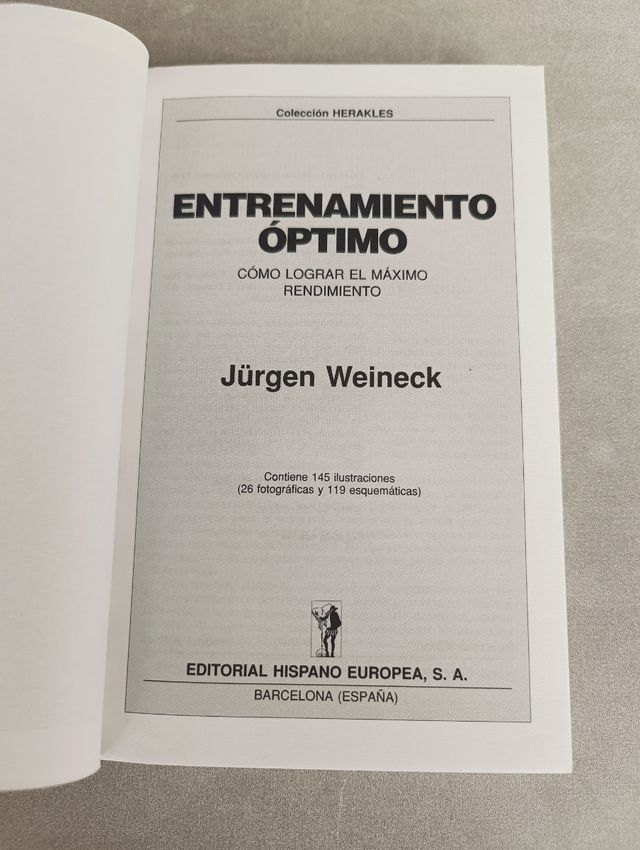 Entrenamiento Óptimo. Jurgen Weineck