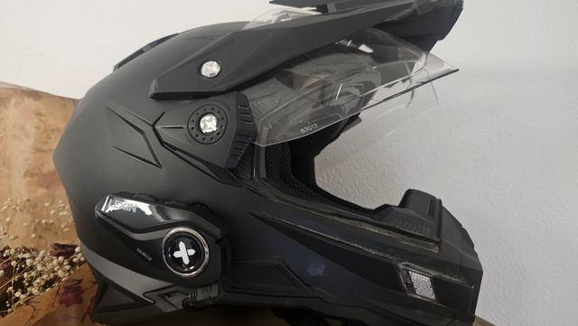 Casco moto ONeal negro mate