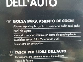 Bolsa-organizador para asiento de coche (2 unid.)