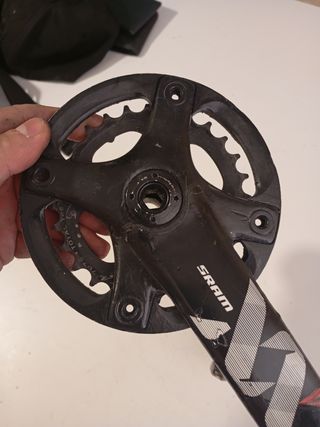 Bielas carbono Truvativ + Pedales Shimano PD-M52