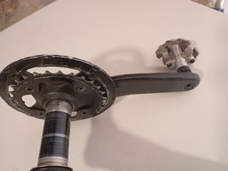 Bielas carbono Truvativ + Pedales Shimano PD-M52