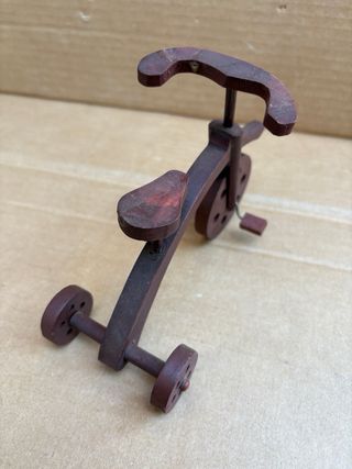 Triciclo legno vintage bambole
