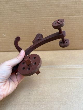 Triciclo legno vintage bambole