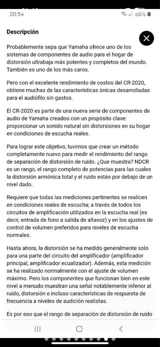 Yamaha CR-2020: Amplificador Vintage