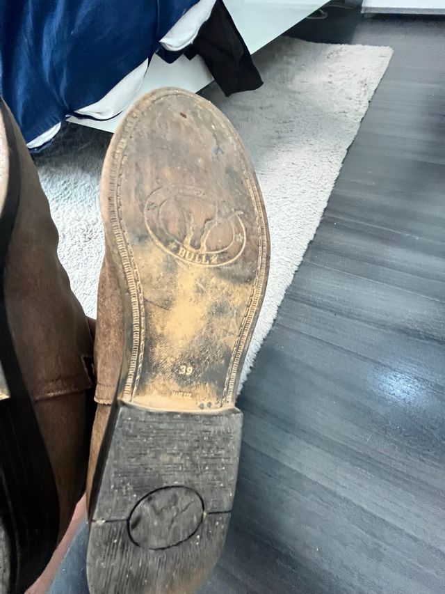 Botines serraje marrón