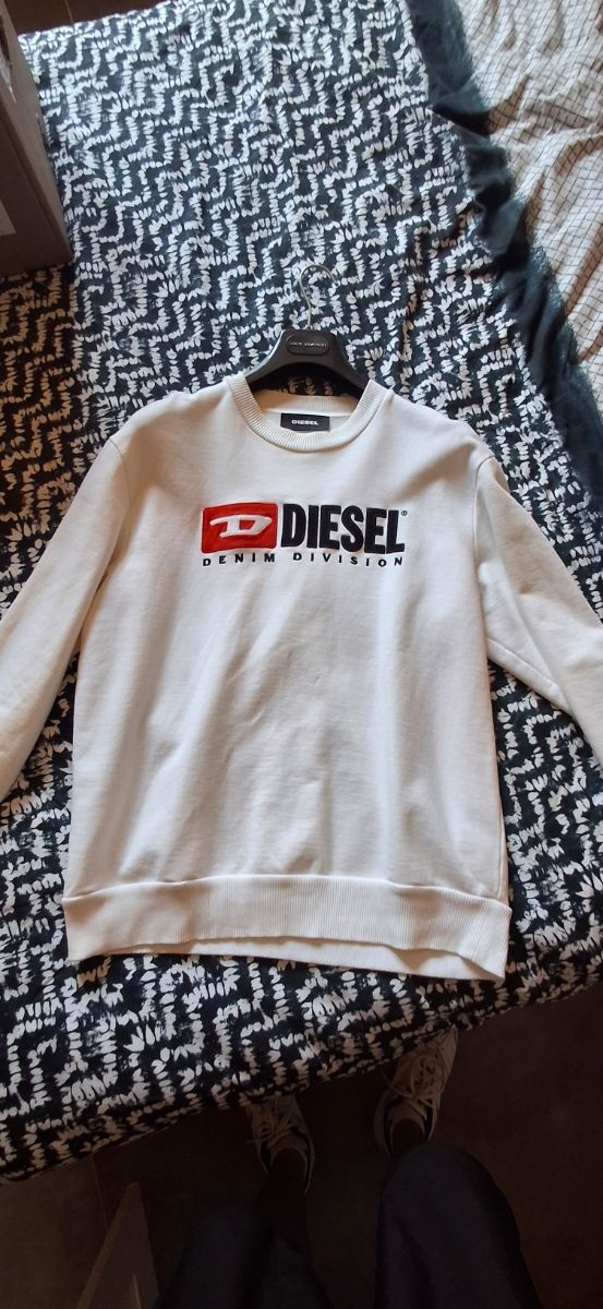 Sudadera Diesel blanca talla S (ORIGINAL)