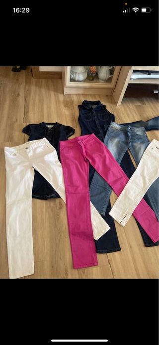 Jeans Mujer - Azul, Negro