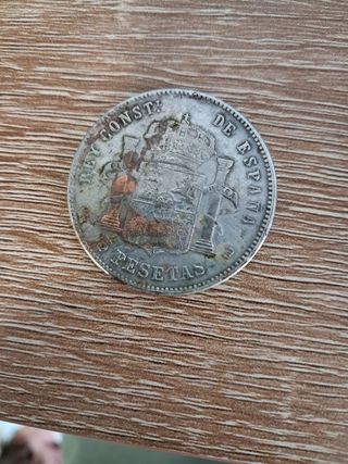 7 Monedas de plata del siglo XIX