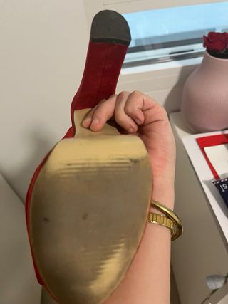 Zapatos rojos tacón alto