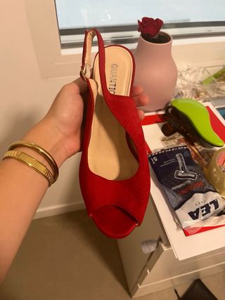 Zapatos rojos tacón alto