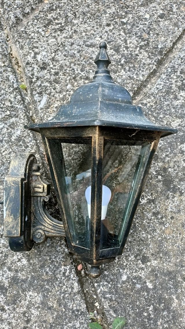 Lampada da esterno metallo vetro
