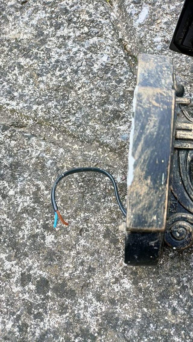 Lampada da esterno metallo vetro