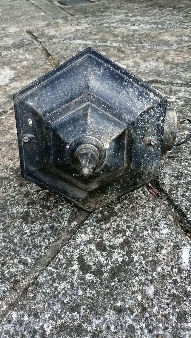 Lampada da esterno metallo vetro