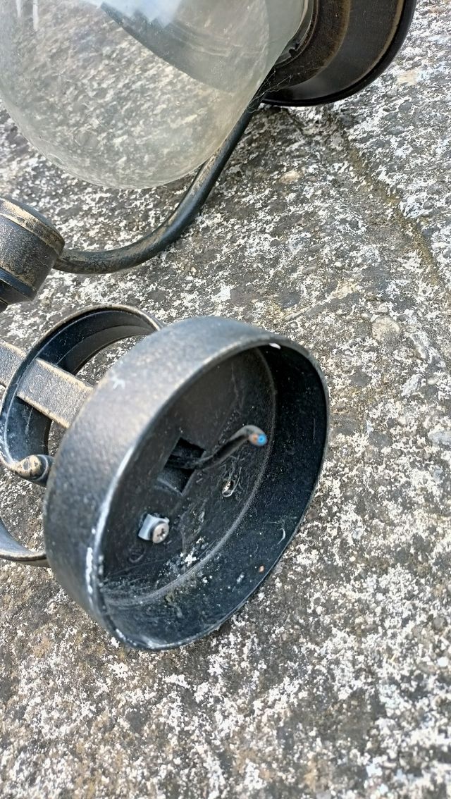 Lampada da esterno metallo vetro