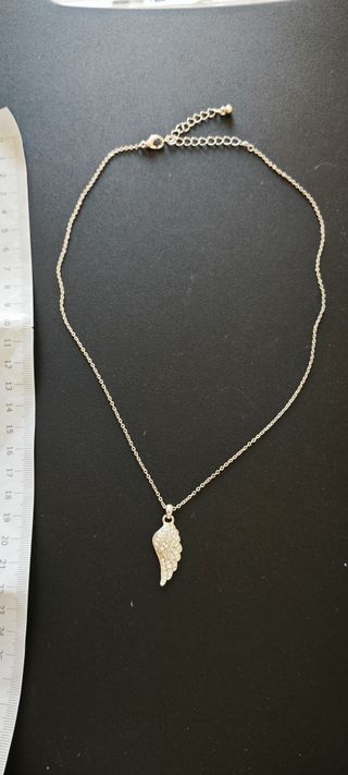 Collana brillante con ala