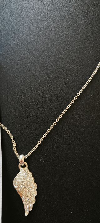 Collana brillante con ala