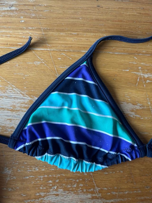 Bikini rayas azul multicolor