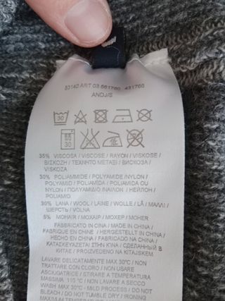 Jersey pico gris talla M