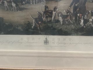 Grabado caza: Cuadro vintage