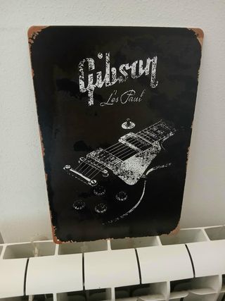 Targa Metallica Gibson Les Paul