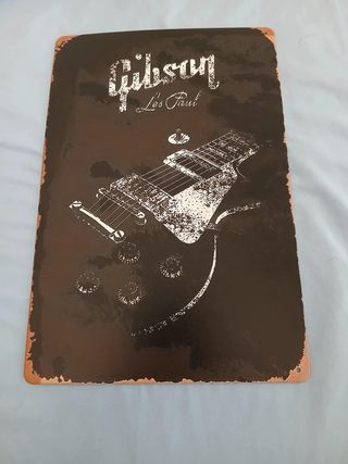Targa Metallica Gibson Les Paul