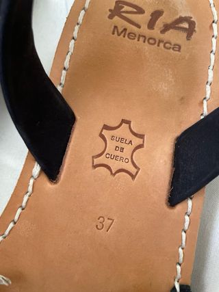 Sandalias Ria Menorca negras 37