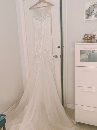 Vestido de novia sirena con encaje