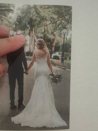 Vestido de novia sirena con encaje