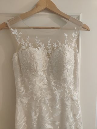 Vestido de novia sirena con encaje