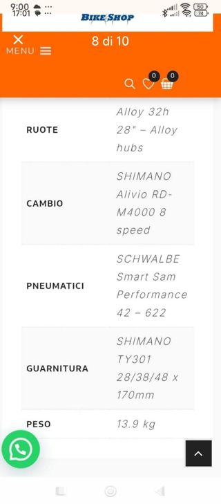Bicicletta Lombardo Matera Tg M