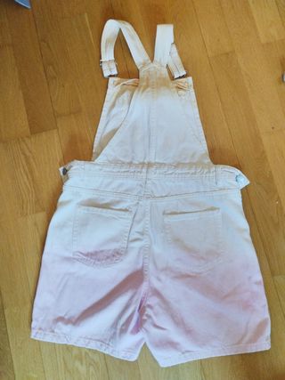 Mono corto rosa y blanco