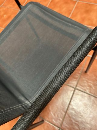 Silla jardín metal gris oscuro