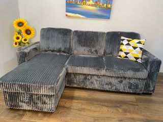 Sofá cama LUKE gris - Cómodo y elegante
