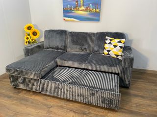 Sofá cama LUKE gris - Cómodo y elegante