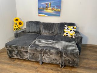 Sofá cama LUKE gris - Cómodo y elegante