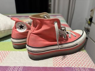 Converse plataforma rosa